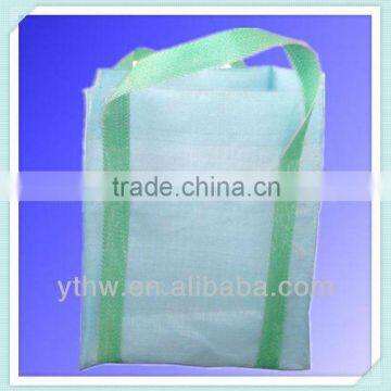 pp white empty tubular bag/1000kg pp big bag with loops sewn around to the bottom