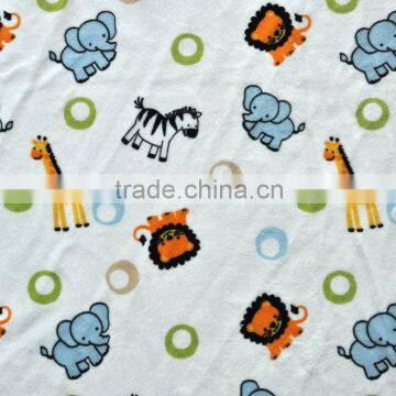 zoo theme minky fabric