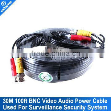 30M 3 IN 1 BNC Cable Video Audio Camera Cable For CCTV Camera