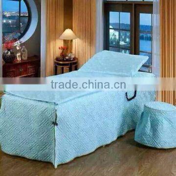 SPD015 Blue 100% cotton cheap comfortable bed cover for massage