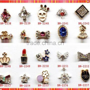 2015 high quality finger nail charms diy handmade nail art bulk nail art charms