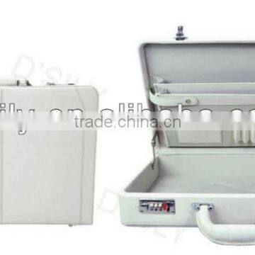 white leather elegant attache case, new attache briefcase,attache case women