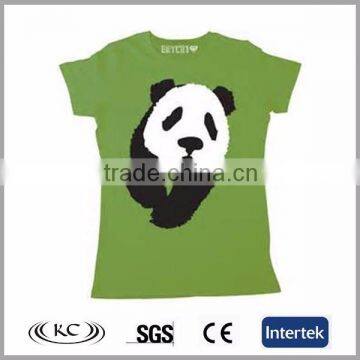 stylish good price sale online woman round neck lovely green t-shirt