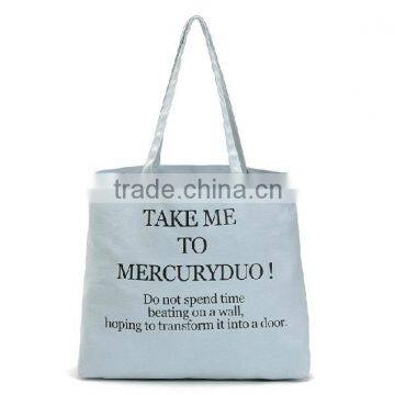 Wholesale plain cheap 100% cotton shopping bag canvas tote bag