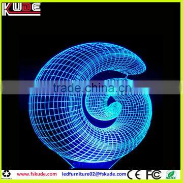 customized design arcylic night light/3D LED table lamp with USB