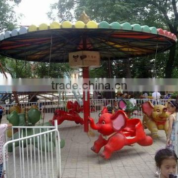 Happy&Innocence!!!Amusement Theme Park Kids Rides Flying Elephant!!!