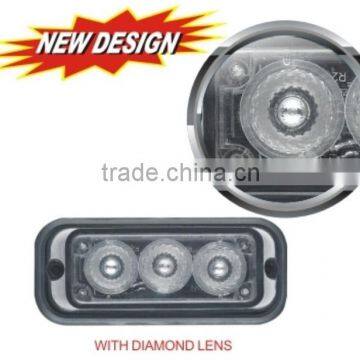 E-MARK R10 LED Strobe Lightheads/LED Emergency Flash Strobe light /Dash light /Grille light (SR-LS-LD-3G),1W Diamond LENS