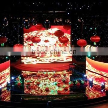 high resolution p6.25 indoor full color led curving screen