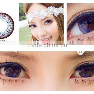 wholesale 3 tone yearly 19.8mm big eyes korea contact lens