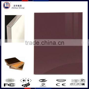 ZHUV solid color acrylic mdf board for cabinet doors