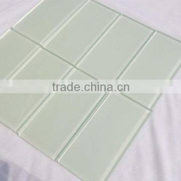 3X6 shell white crystal glass mosaic tiles