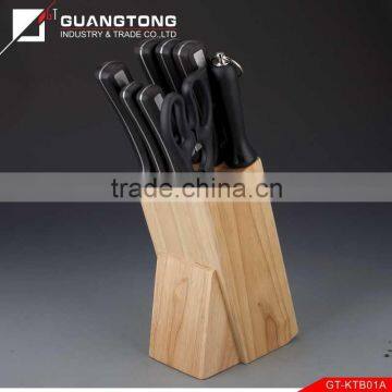 9 pcs bakelite handle kitchen knife set with wooden block