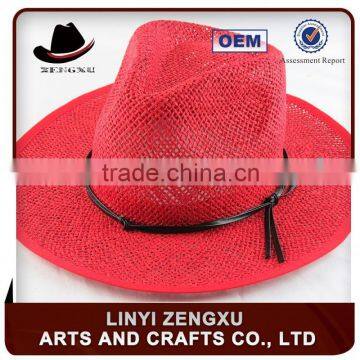 cheap promotional plain beach panama paper straw hat