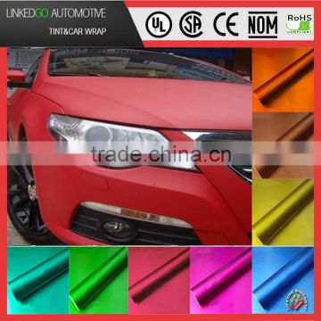 most popular 1.52*20m chrome matt film with air bubble free stretchable