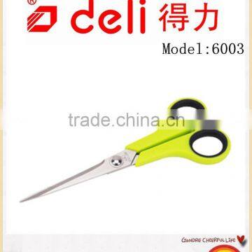 Deli Stainless steel scissors for Office Supply Model 6003 Green