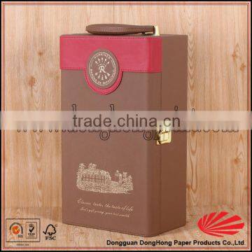 Latest Gift Packaging 1 Bottle Strong Orange Wooden Boxes for Wine Buy photo-4
