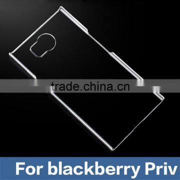 2016 Newest Transparent Hard PC Case Cover for BlackBerry Priv PC case