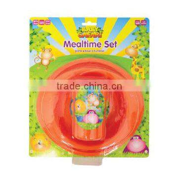 Mealtime Set Plate Bowl And Tumblers