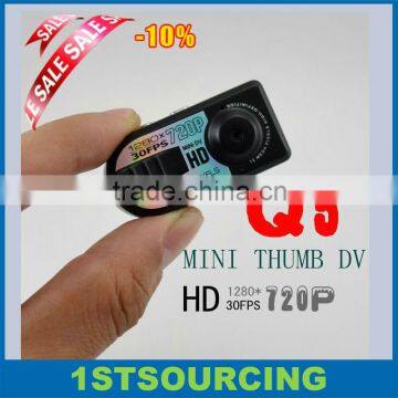 New 720P Mini Q5 Thumb DV Video TF Card PC Camera Record Motion Detection 30fps