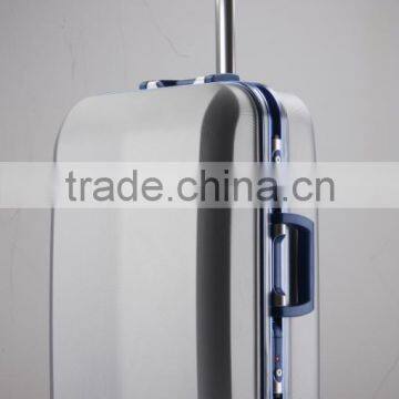 Lovefollow new desgin abs deep aluminum frame hard shell trolley luggage suicase -----Love always follows you