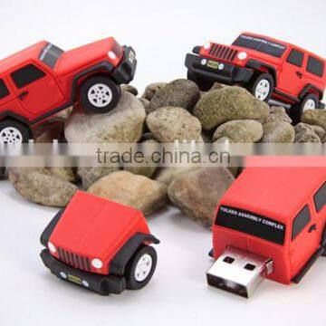 3D custom pvc usb, soft PVC usb memory, promotion gift custom car usb flash drive