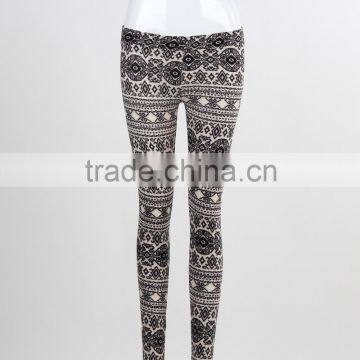 F5W31041 Girl Aztec Printed Leggings