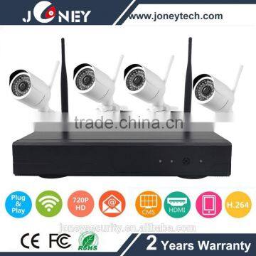 4CH HD 720P Security System KIT Wireless WIFI IP Camera with NVR kit