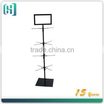 retail metalsolar power rotating display stand/rotating shelf/rotating nail polish display rack