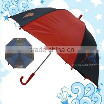 Red and Black Polyester Cartoon Character Super Man Kids Dome Shaped Bubble Brolly Umbrella