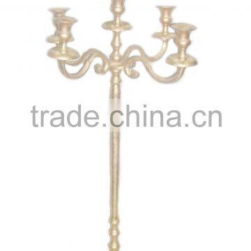 Hot sale wedding gold candelabra centerpiece for sale