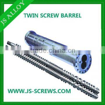 Parallel twin screws and cylinders for a Cincinnati Argos 114 twin screw extruder