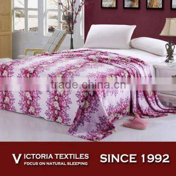 modern pattern printed super soft 100% polyester flannel bedding blanket wholesale