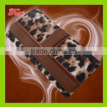 2015 fashion imitation leopard leather PU wallet