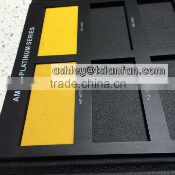tsianfan leather cover quartz stone sample books/quartz samples display books PY061