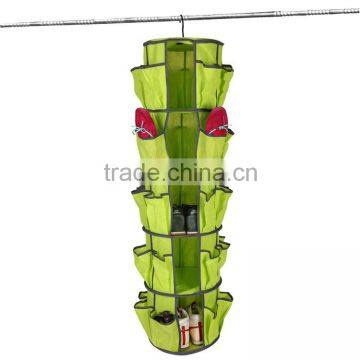5 tiers Shoe Sweater Bag Carousel Organizer Closet Hanging Shoe Rack round shoe rack for closets