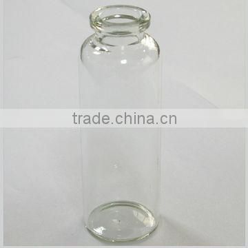 Clear tubular glass vial