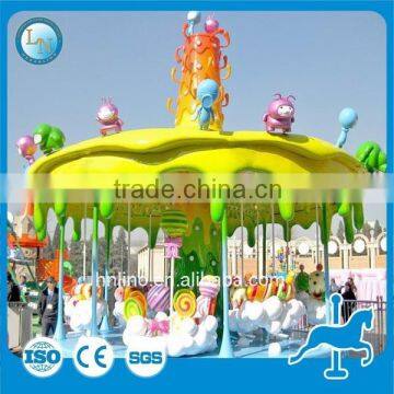 Kids carnival ride!!! electric amusement park carousel ride kids candy carousel ride honey tree for sale