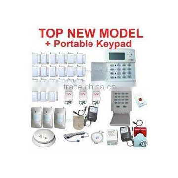 Telephone Security Alarm wireless system with LCD zone display