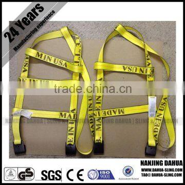 iedown Straps Adjustable Tow Dolly Wheel Net Set Flat Hooks EN 12195 CE GS TUV ISO