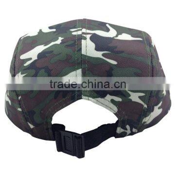 Custom Embroidered Patch Flat Brim Army Running Cap With Two Metal Eyelets photo-4