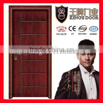 Simple design solid veneer wooden doors