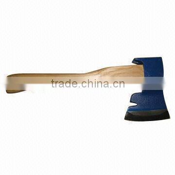 Cast Axe with Nail Puller and Wooden Handle