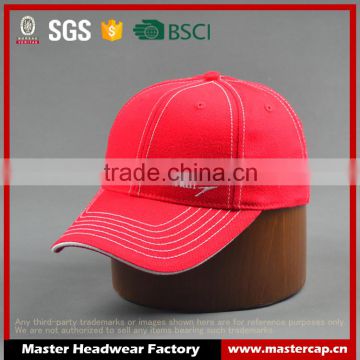 Red promotional baseball caps