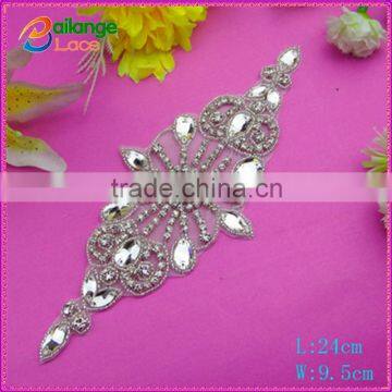 Embroidered Guipure Chemical Garment accessories Wholesale rhinestone bride applique