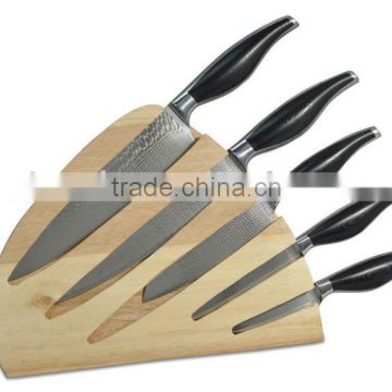 kitchen knife set with knife block