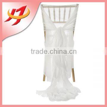 Cheap Fancy White Banquet Ruffled Hotel Chair Covers for Weddings decoration