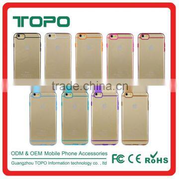 Clear Ultra Thin Anti-scratch Multicolor Soft TPU PC Indent Line Graceful Shape Phone Case for IPhone 6 6s Plus photo-6
