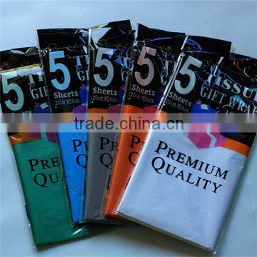 Custom logo tissue paper/ printed gift wrapping paper for printing packaging