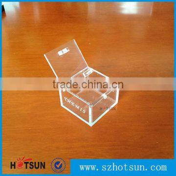 hot sale clear small acrylic box with lid