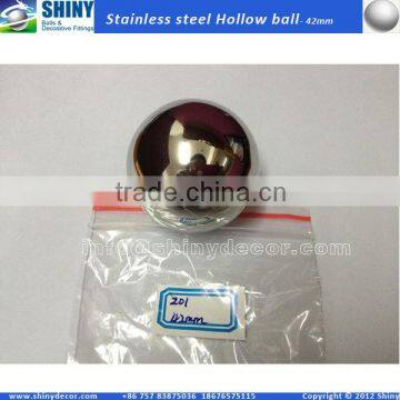 AISI201 42mm hollow stainless steel sphere